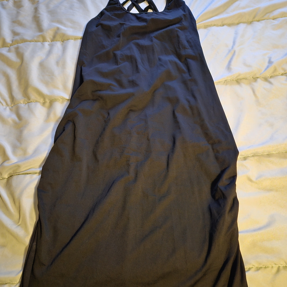 SHEIN Black Backless Dress